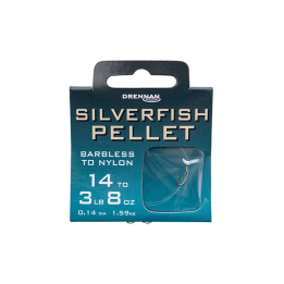 Drennan Barbless Silverfish Pellet Hooks To Nylon