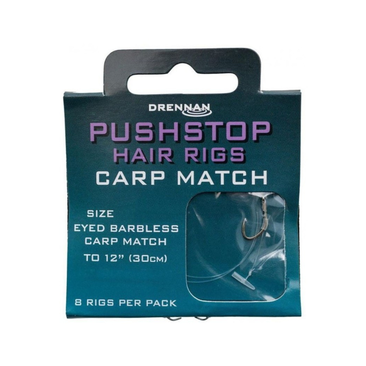 Drennan Pushstop Hair Rigs Carp Match - Size 16