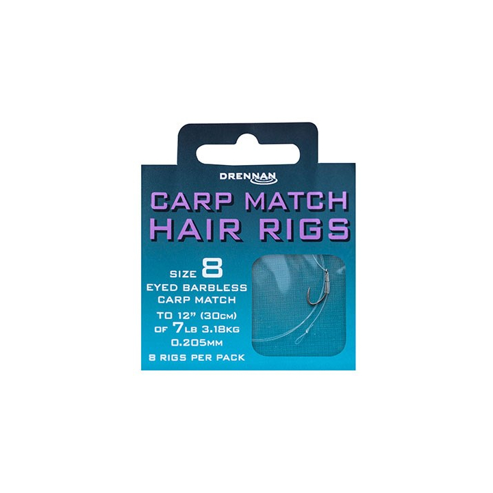 Drennan Carp Match Hair Rig - Size 14