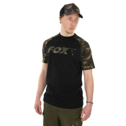 Fox Raglan Black/Camo T-Shirt - 2XL
