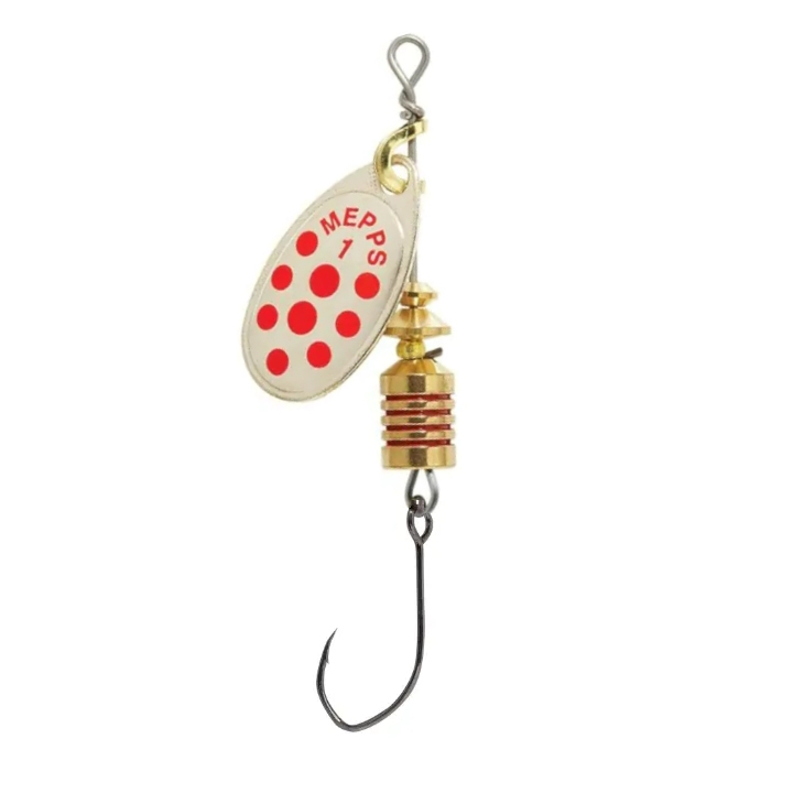 Mepps Aglia Decoree Micro Barb Single Hook - Gold/Red