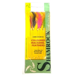 Shamrock Coloured Mackerel Feathers - Size 2/0