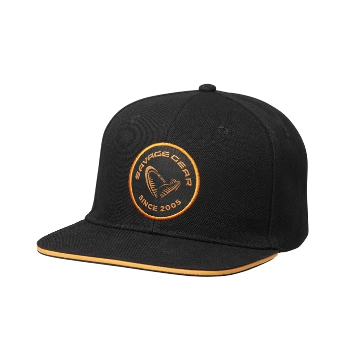 Savage Gear Badge Flatbill Cap – Black Orange