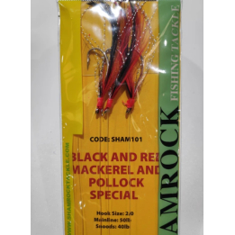 Shamrock Black and Red Mackerel and Pollock Special Rig