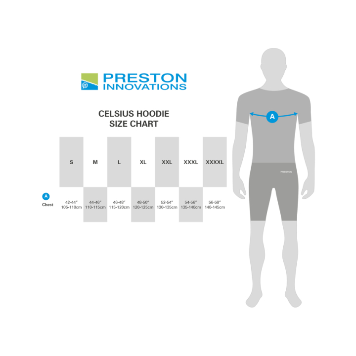 Preston Celcius Thermal Zip Fishing Hoodie
