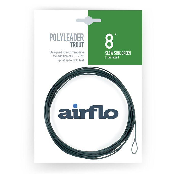 Airflo Polyleader Trout 8' Slow Sink Green