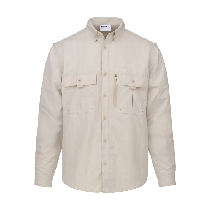 Snowbee Prestige Technical Fishing Shirt - Taupe