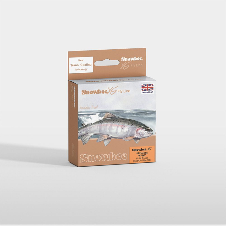 Snowbee XS Floating Fly Line - High Viz Orange