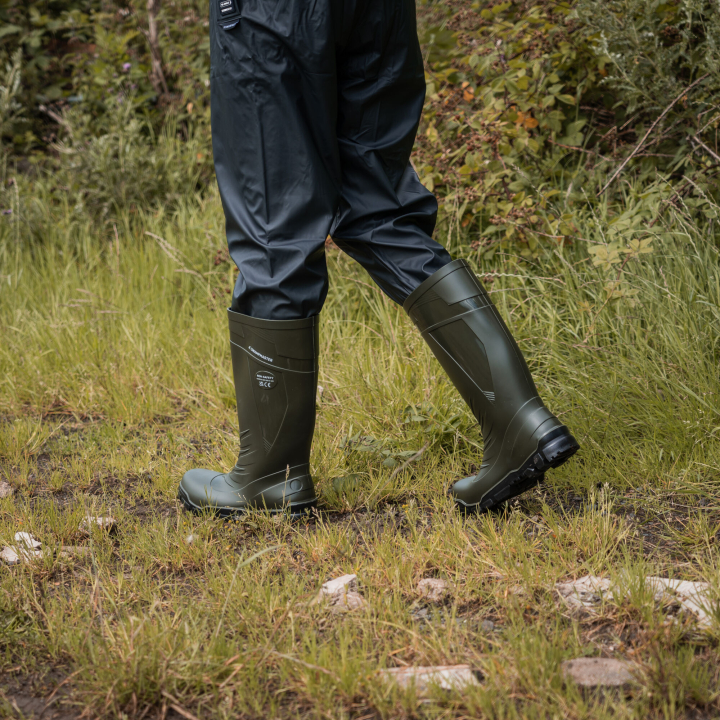 Swampmaster Vortex Non-Safety PVC Wellington Green Boots