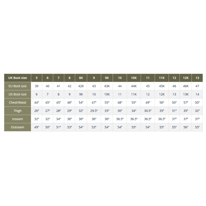 Snowbee 210D Nylon Wadermaster Chest Waders - Cleated Sole