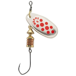 Mepps Aglia Decoree Micro Barb Single Hook - Silver/Red