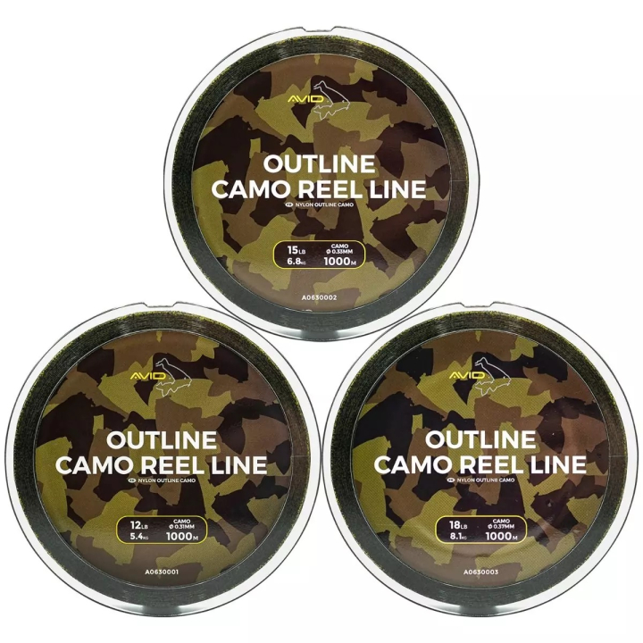 Avid Carp Outline Camo Reel Line