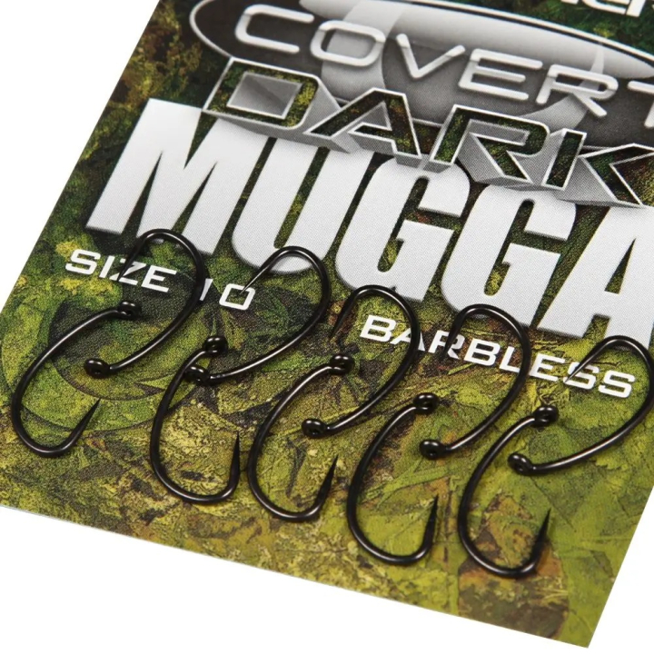 Gardner Covert Dark Mugga Hooks Barbless