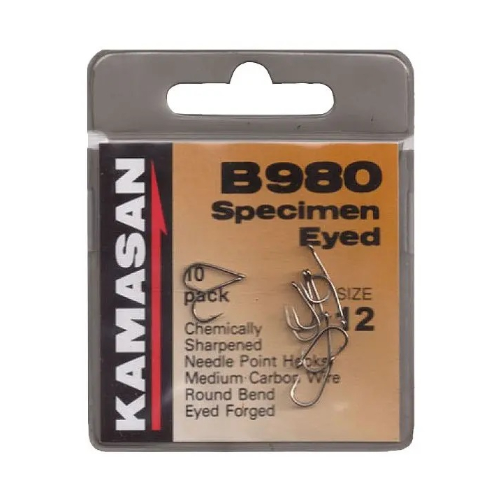Kamasan B980 Specimen Eyed Hooks